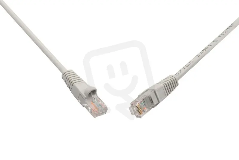Sleva Patch kabel CAT5E UTP PVC 2m šedý snag-proof SOLARIX 28311209