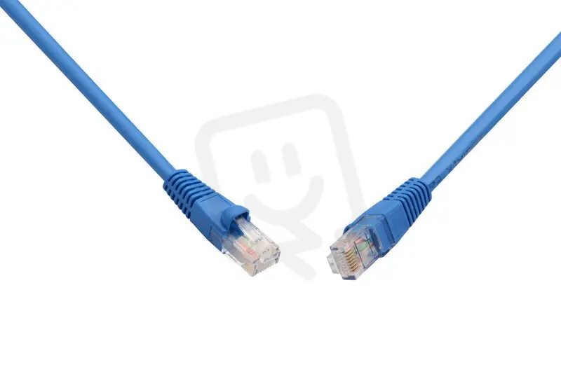 Vrácení Zdarma Patch kabel CAT5E UTP PVC 3m modrý snag-proof SOLARIX 28331309