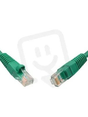 Patch kabel CAT5E UTP PVC 5m zelený snag-proof SOLARIX 28351509 Ověřený