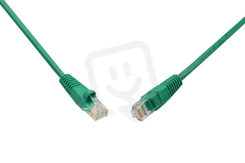 Patch kabel CAT5E UTP PVC 5m zelený snag-proof SOLARIX 28351509 Ověřený
