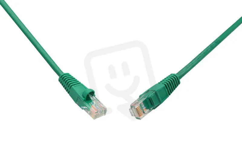 Cenově Výhodný Patch kabel CAT6 UTP PVC 2m zelený snag-proof SOLARIX 28650209