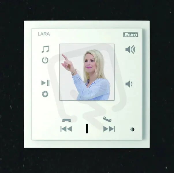 Poslední Šance LARA intercom a dveřní komunikátor ve vypínači LARA Intercom hliníková ELKO EP