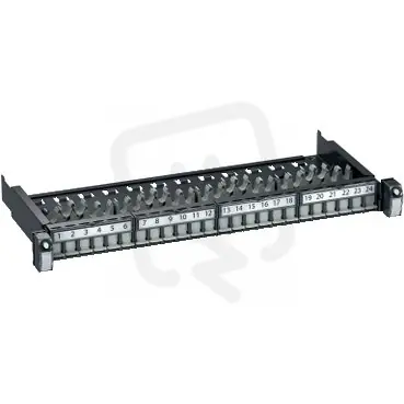 Actassi Propojovací panel 1U vybavený 24x RJ45 STP Kat. 6A VDIG118241BX0 Výhodná Nabídka