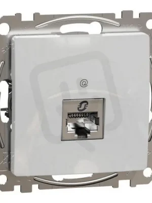 Omezená Nabídka Sedna D/E Datová zásuvka 1xRJ45 kat. 6A STP, Aluminium SCHNEIDER SDD113466S