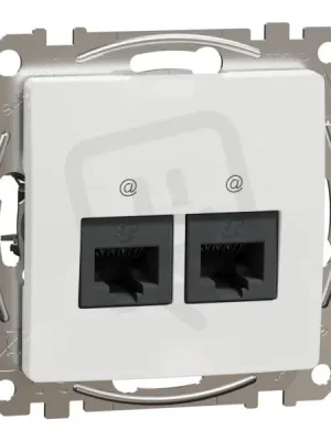 Sedna D/E Datová zásuvka 2xRJ45 kat. 6A UTP, Bílá SCHNEIDER SDD111467 Horká Nabídka