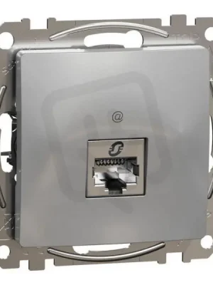 Sedna D/E Datová zásuvka 1xRJ45 kat. 6 STP, Aluminium SCHNEIDER SDD113461S Bezpečná Platba