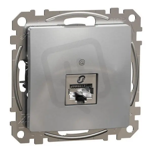 Sedna D/E Datová zásuvka 1xRJ45 kat. 6 STP, Aluminium SCHNEIDER SDD113461S Bezpečná Platba
