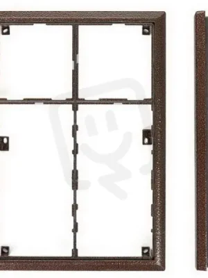 Tesla Stropkov 4FF 127 17.1 Rám KARAT pro 2 moduly a jmenovník (antika měděná) Horká Nabídka