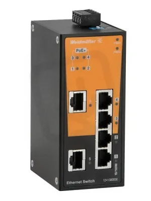 Síťový spínač IE-SW-BL06-2TX-4POE WEIDMÜLLER 1241380000 Výprodej