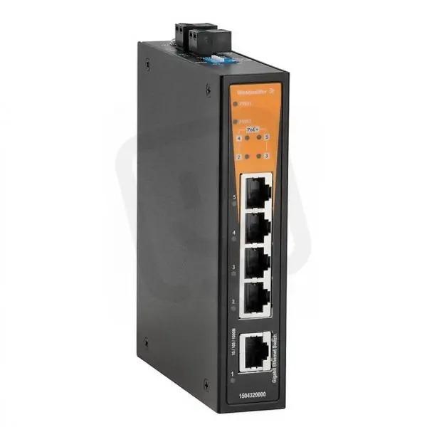 Síťový spínač IE-SW-BL05T-1GT-4GTPOE WEIDMÜLLER 1504340000 Časově Omezené