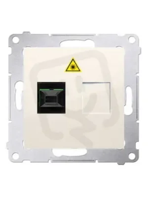 Super Cena Světlovodná/optická zásuvka samostatná SC/APC krémová KONTAKT SIMON DGS1.01/41