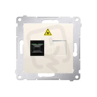 Super Cena Světlovodná/optická zásuvka samostatná SC/APC krémová KONTAKT SIMON DGS1.01/41