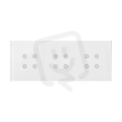 Novinka Dotykový panel 3-modulový - 1., 2. a 3. modul se 4 dotykovými poli, perlová/bílá