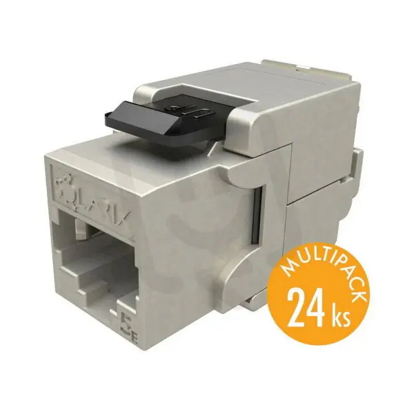 Keystone CAT5E STP RJ45 černý samořezný (balení 24 kusů) SOLARIX 25286712 Nakupujte Hned