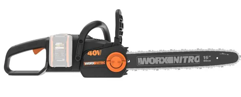 WG385E.9 – Aku řetězová pila 2x20V, 40cm – bez akumulátoru – Powershare Horká Nabídka