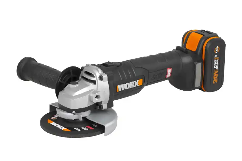 Levný WX812 – Aku úhlová bruska 20V 125mm 1x4Ah – Powershare