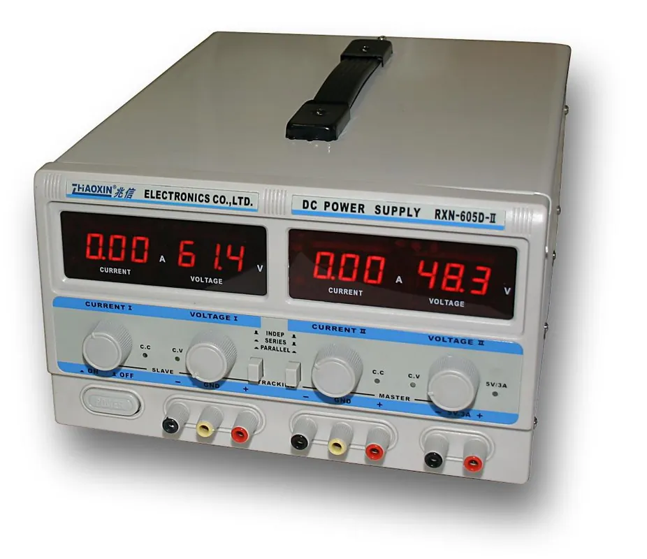 Dvojitý laboratorní zdroj RXN-605D-II - 2x60V/5A, 120V/5A, 60V/10A Objednat Nyní