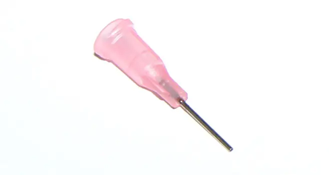 Přímo Od Výrobce Lepené dávkovací jehly s nerezovou kanylou 12,7mm růžová 20G 1ks