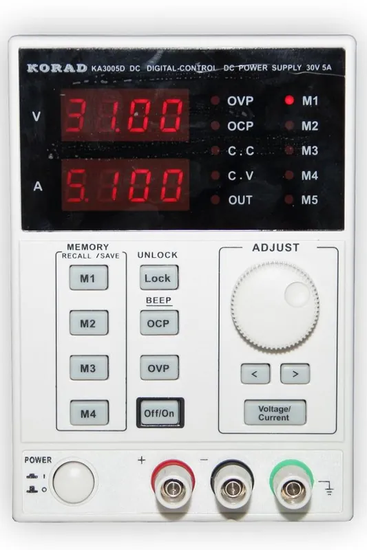 Digitálně ovládaný precizní programovatelný laboratorní zdroj 30V/5A typ KA3005D Vrácení Zdarma