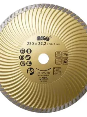 Magg DKTW230 Diamantový kotouč TURBO-W 230x22,2mm Nejlepší Volba