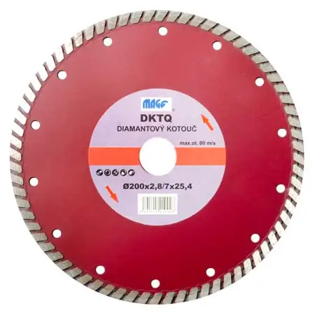 Magg DKTQ200 Diamantový kotouč TURBO EXCELLENT 200x25,4mm Akce