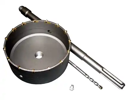 Výprodej Magg 27100150 příklepová vrtací korunka průměr 150mm se stopkou 400mm SDS MAX