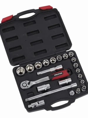 KREATOR KRT500118 22-dílná gola sada 1/2" v kufru Nová Kolekce