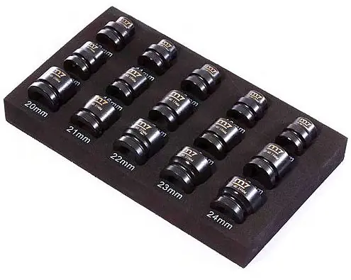 Akční Nabídka M7 MA-42015 sada 15 ks utahovacích ořechů 1/2" (10-24 mm)