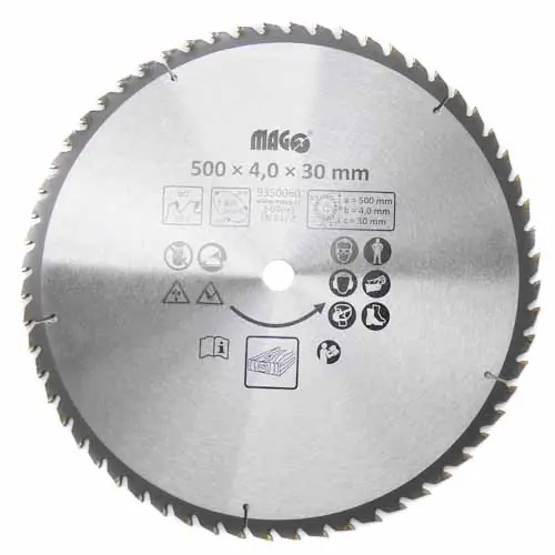 Magg 9350060 Pilový kotouč 500x4,0x30mm/60 zubů - střídavě šikmé Tovární Cena