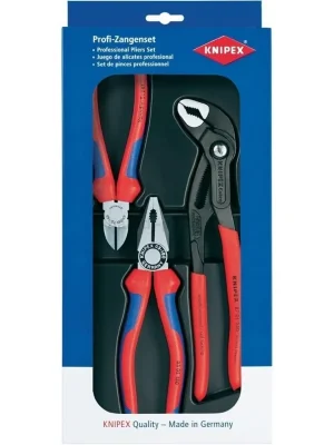 Horká Nabídka KNIPEX sada kleští 3 ks (Cobra, štípací, kombi) - 002009V01