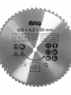 Magg 9360060 Pilový kotouč 600x4,2x30mm/60 zubů - střídavě šikmé Rychlé Dodání