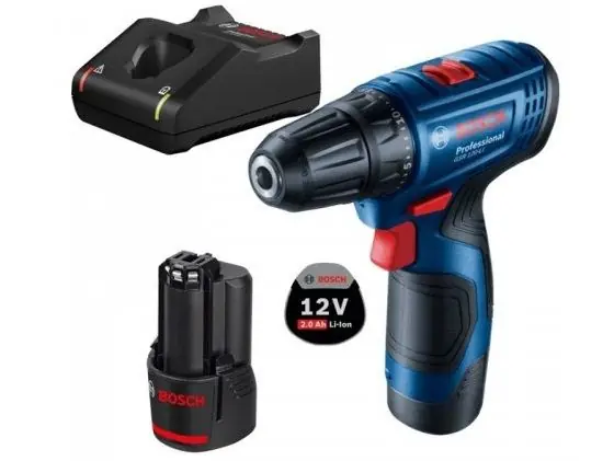 Nejlepší Cena Bosch GSR 120-LI Professional Aku vrtačka 2x 12V/2.0Ah - 06019G8000
