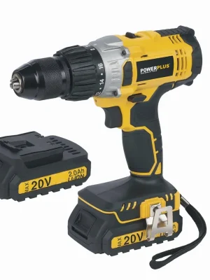 PowerPlus POWX00445 Aku příklepový šroubovák / vrtačka 20V LI-ION + 2x Aku Aktuální