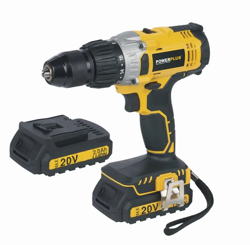 PowerPlus POWX00445 Aku příklepový šroubovák / vrtačka 20V LI-ION + 2x Aku Aktuální