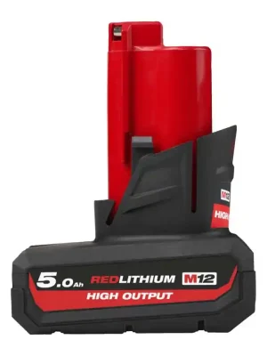 MILWAUKEE M12 HB5 Akumulátor HIGH OUTPUT 5,0 Ah, 12V originální - 4932480165 Nejlepší Cena