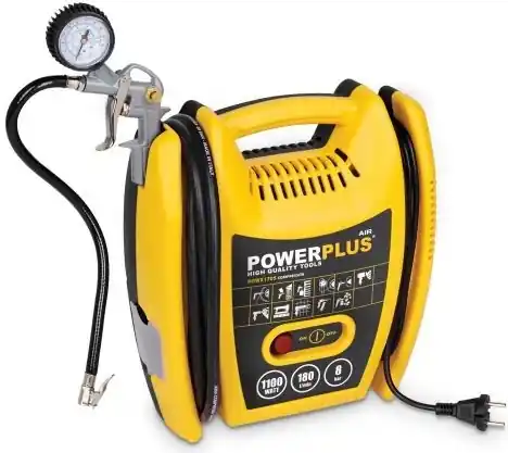 Časově Omezené PowerPlus POWX1705 bezolejový kompresor s příslušenstvím