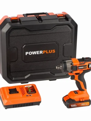 Cenová Bomba PowerPlus POWDP20160 Aku rázový utahovák 1/2", 20V/2,0Ah SET