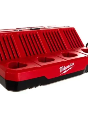 MILWAUKEE M12 C4 Nabíječka baterií Li-Ion 12V, 4 porty - 4932430554 Rychlé Dodání