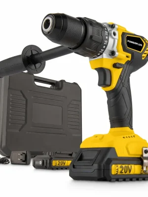 PowerPlus POWX00530 Aku šroubovák / vrtačka s příklepem bezuhlíková 20V, 120Nm + 2x aku 2,0Ah Ověřený
