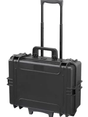 Magg MAX505STR MAX Plastový kufr, 555x445xH 258mm, IP 67, černý, kolečka, madlo Bezpečná Platba