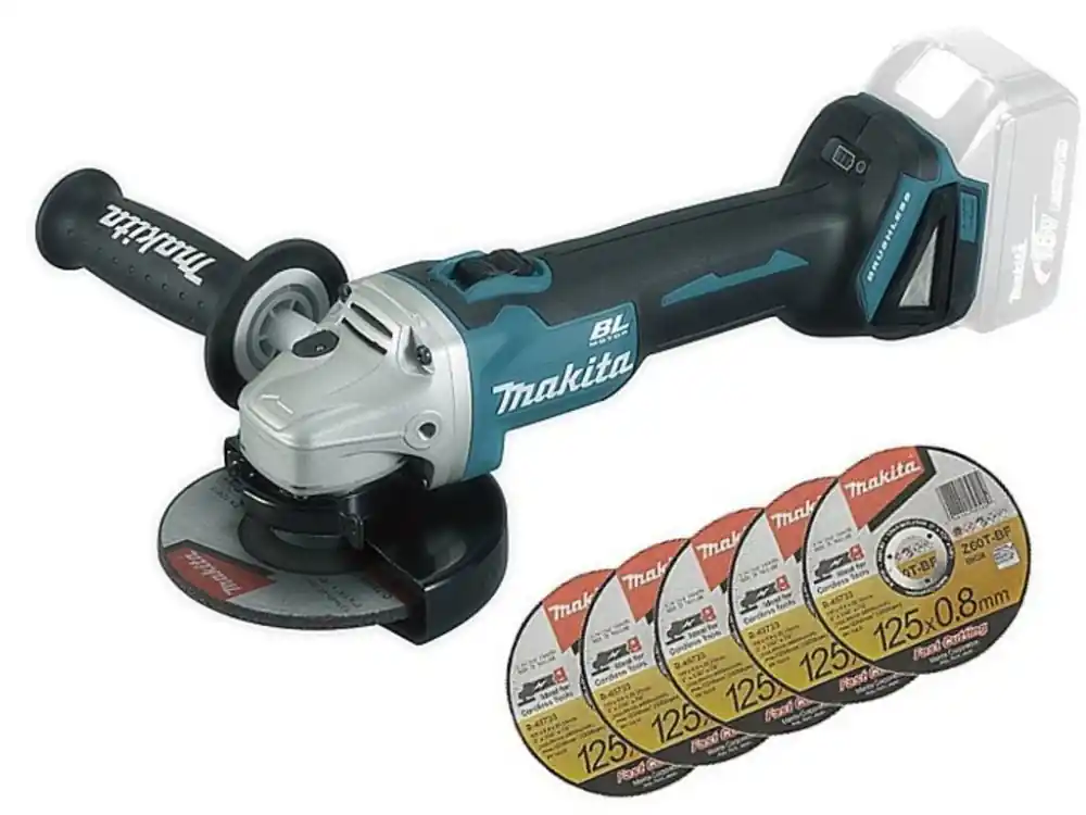 Akce MAKITA DGA504ZX1 Aku úhlová bruska 18V (bez aku) + příslušenství