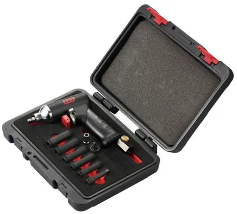 Cenový Hit M7 NC-0208 pneu utahovák 1/4" SET v kufru