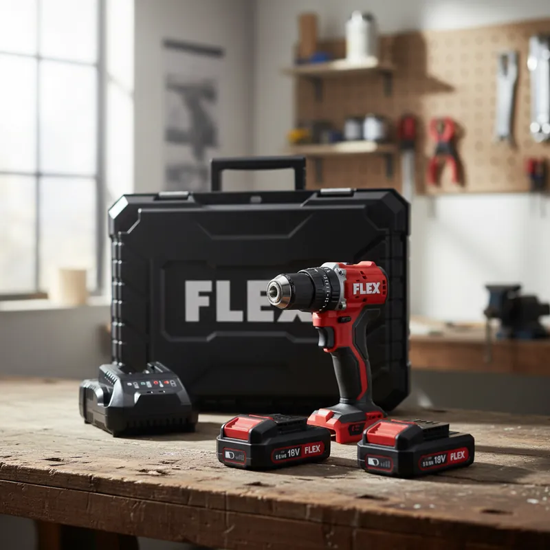 Originální FLEX PD 2G 18.0-EC LD/2.5 Set Aku příklepová vrtačka 18V / 2x 2,5Ah - 519057