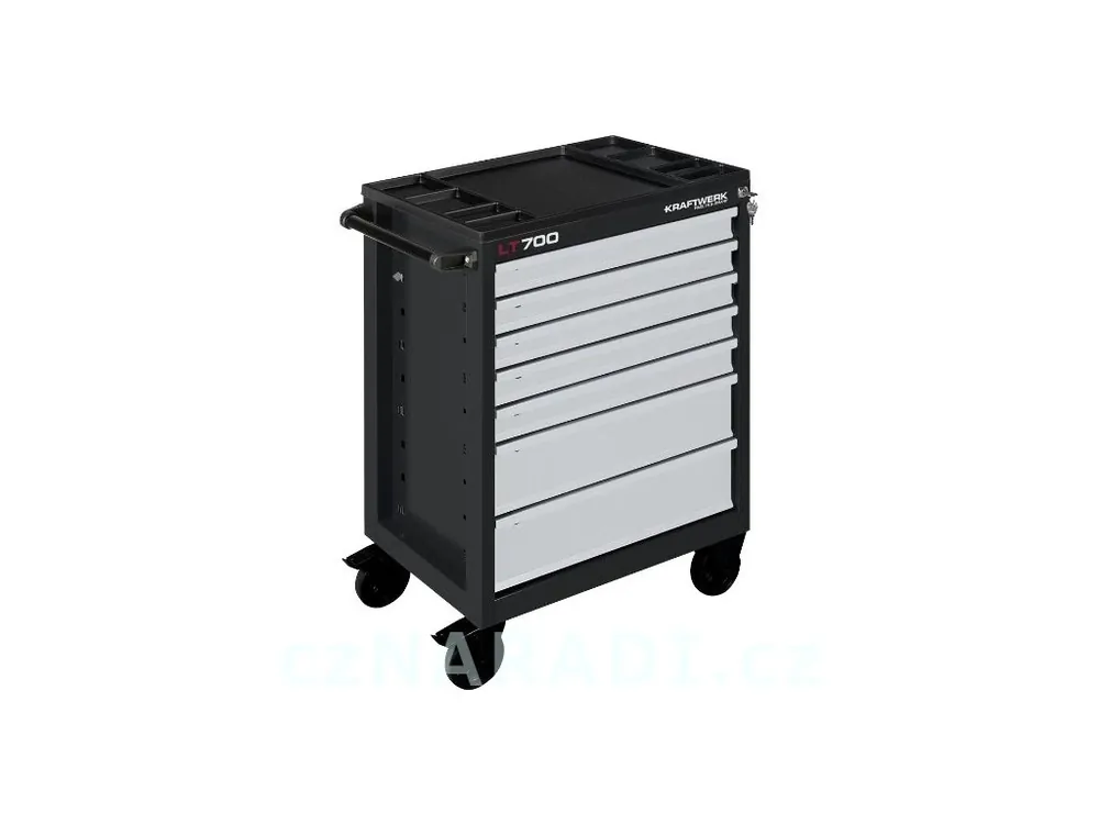 Poslední Šance AKCE KW Dílenský vozík LT700 7 zásuvek Basic Line
