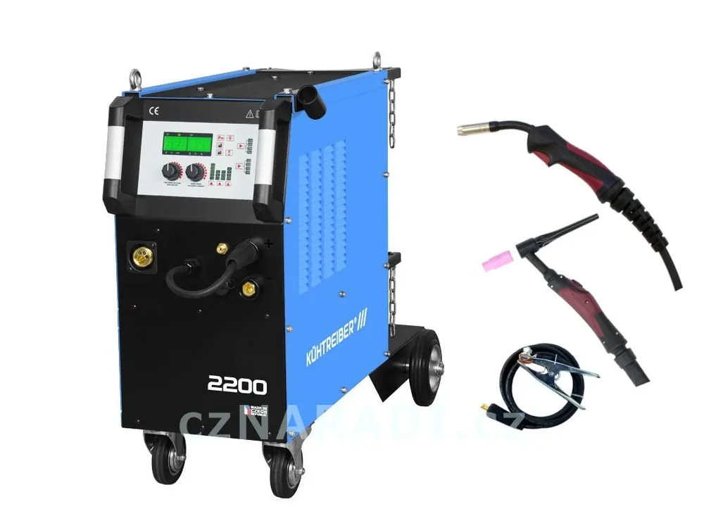 Levný KITin 2200 Multi MIG Synergic V2 + MIG a TIG hořák