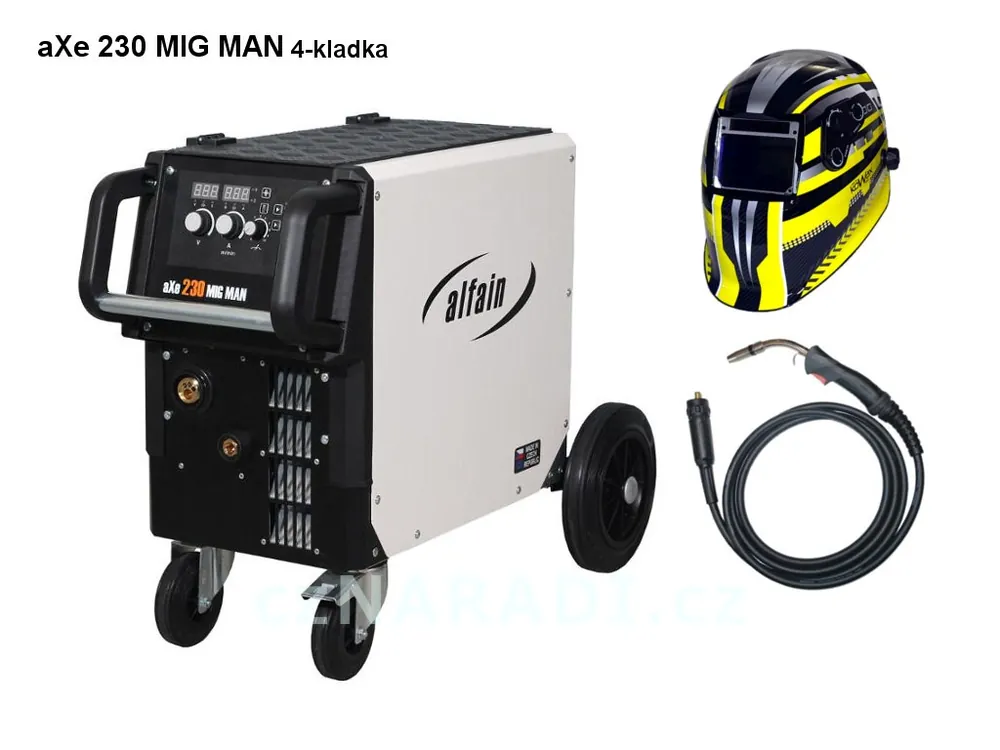 Cenový Hit aXe 230 MIG MAN + hořák + kukla SET TOP