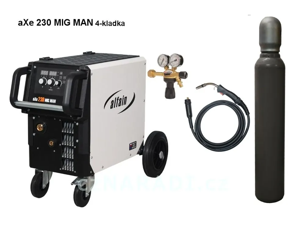 Vrácení Zdarma aXe 230 MIG MAN + hořák + ventil + lahev SET TOP