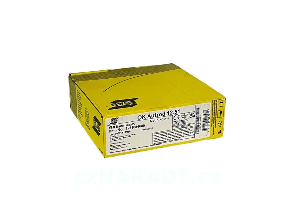 Finální Výprodej Drát MIG ESAB Autrod 12.51 0,8mm/ 5 Kg