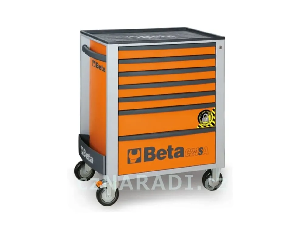 Dílenský vozík BETA C24SA/7oranžový Speciální Cena
