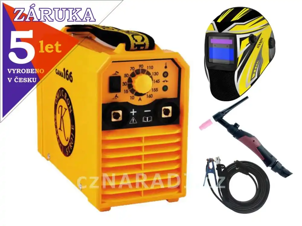 GAMA 166 + kabely 16/3m + TIG hořák + kukla KWX3, záruka 3+2 roky Sleva